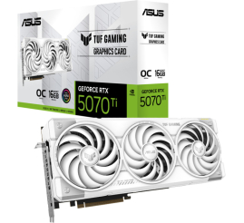 Slika izdelka: Grafična kartica nVidia RTX5070Ti Asus TUF OC Edition bela - 16GB GDDR7 (90YV0MD3-M0NA00)
