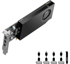 Slika izdelka: Grafična kartica PNY Nvidia RTX A1000 8B GDDR6 PCI-E 4.0