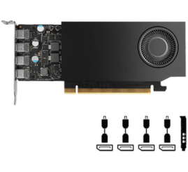 Slika izdelka: Grafična kartica RTX A1000 PNY Low profile - 8GB GDDR6  | 4xmDisplayport 1.4a (VCNRTXA1000-PB)