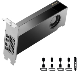 Slika izdelka: Grafična kartica RTX A2000 PNY Ada Generation - 16GB GDDR6 ECC  | 4xmDP (VCNRTX2000ADA-PB)