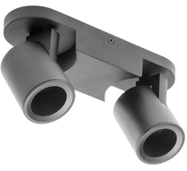 Slika izdelka: GTV reflektorska svetilka BLINK 2xGU10 220V, črna