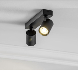 Slika izdelka: GTV reflektorska svetilka SANTO 2x GU10 220V, črna