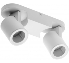 Slika izdelka: GTV Stropna svetilka BLINK II, maks. 250V, 50/60 Hz, GU10, maks. 20W*2, IP20, dvojna, bela