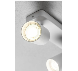 Slika izdelka: GTV Stropna svetilka SANTO BIS, GU10, max. 2×20 W, IP20, dvojna, bela