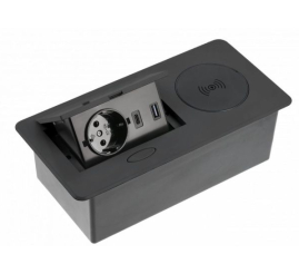 Slika izdelka: GTV Vgradna vtičnica AVARO PLUS, črna