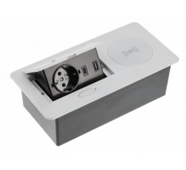 Slika izdelka: GTV Vgradna vtičnica AVARO PLUS, srebrna