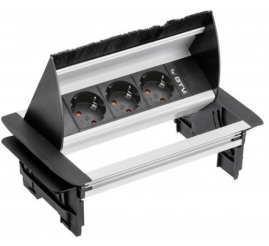 Slika izdelka: GTV vgradna vtičnica za pisarne 3x220V