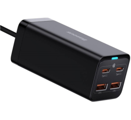 Slika izdelka: Hišni polnilec 100-240V => 2x USB-A 2x USB-C 100W za mobilni telefon ali tablični računalnik GaN3 PD3 + QC4 AFC Baseus (CCGP000101) 