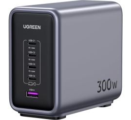 Slika izdelka: Hišni polnilec 100-240V => 4xUSB-C in 1xUSB-A PD3.1 300W GaN II Nexode (90903B)