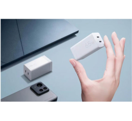 Slika izdelka: Hišni polnilec 100-240V => Asus 65W 2xUSB-C za mobilne telefone s priloženim kablom USB-C bel(AC65-05)