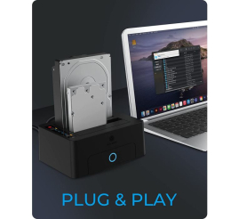 Slika izdelka: IcyBox IB-1232CL-U3 docking & clone postaja za 2,5" in 3,5"