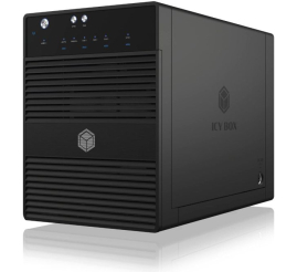 Slika izdelka: IcyBox IB-3740-C31 USB-C 3.1 zunanje ohišje za 4 3,5" in 2,5" HDD ali SSD diske