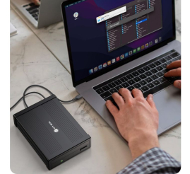 Slika izdelka: IcyBox IB-525-U3 zunanje ohišje za 5,25" SATA DVD enote