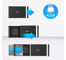 Slika izdelka: IcyBox IB-525-U3 zunanje ohišje za 5,25" SATA DVD enote