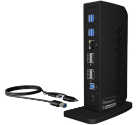 Slika izdelka: IcyBox IB-DK2252AC 12-in-1 USB-C/A priklopna postaja z DisplayLink