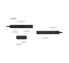 Slika izdelka: IcyBox IB-DK4011-CPD priklopna postaja s Power Delivery 100W