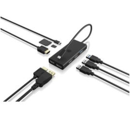 Slika izdelka: IcyBox IB-DK4011-CPD priklopna postaja s Power Delivery 100W