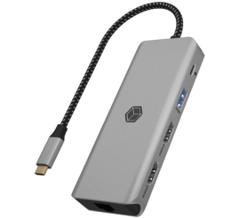 Slika izdelka: IcyBox IB-DK4012-CPD USB-C priklopna postaja 9v1 s Power Delivery 100W