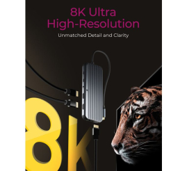 Slika izdelka: IcyBox IB-DK4060-CPD priključna postaja s trojnim video izhodom