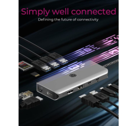 Slika izdelka: IcyBox IB-DK4061-CPD 12v1 USB-C priklopna postaja za prenosnike s Power Delivery do 100W