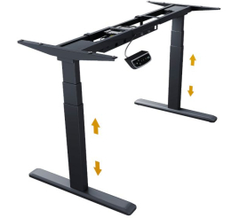 Slika izdelka: IcyBox IB-EW205B-T podnožje za ergonomsko električno dvižno mizo