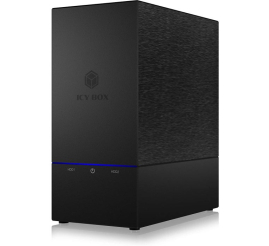 Slika izdelka: IcyBox IB-RD3621-C31 zunanje RAID ohišje za 2 3,5" ali 2,5" HDD in SSD diska