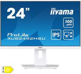 Slika izdelka: IIYAMA ProLite XUB2492HSU-W6 60,5cm (23,8") FHD IPS 100Hz HDMI/DP zvočniki bel monitor