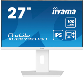 Slika izdelka: IIYAMA ProLite XUB2792HSU-W6 68,5cm (27") FHD IPS 100Hz HDMI/DP zvočniki bel monitor