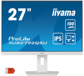 Slika izdelka: IIYAMA ProLite XUB2792QSU-W6 68,5cm (27") 2K IPS 100Hz HDMI/DP zvočniki monitor