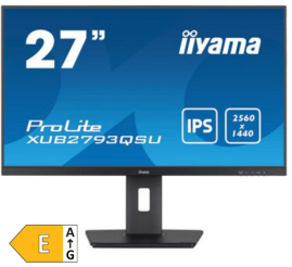 Slika izdelka: IIYAMA ProLite XUB2793QSU-B7 68,5cm (27") QHD IPS 100Hz DP/HDMI zvočniki monitor