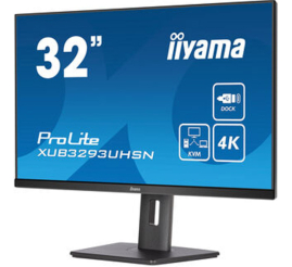 Slika izdelka: IIYAMA ProLite XUB3293UHSN-B5 80cm (31,5") UHD 4K IPS HDMI/DP/USB-C dock KVM zvočniki monitor