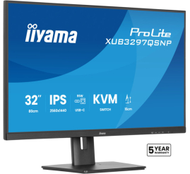 Slika izdelka: IIYAMA ProLite XUB3297QSNP-B1 80cm (32") WQHD 2K IPS HDMI/DP/USB-C LAN KVM zvočniki monitor