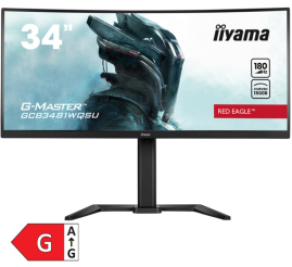 Slika izdelka: IIYAMA Red Eagle G-master GCB3481WQSU-B1 86,4cm (34") UWQHD VA 180Hz DP/HDMI FreeSync zvočniki ukrivljen gaming monitor