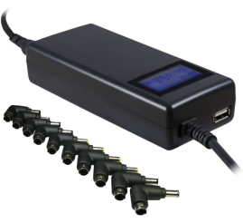 Slika izdelka: INTER-TECH Nitrox NB-90U 90W univerzalni napajalnik za prenosnike