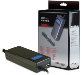 Slika izdelka: INTER-TECH Nitrox NB-90U 90W univerzalni napajalnik za prenosnike