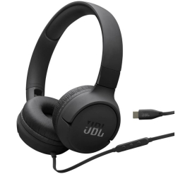 Slika izdelka: JBL Tune 520 USB-C žične slušalke, črne