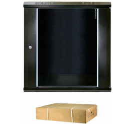 Slika izdelka: Kabinet zidni 12U 635 600x450 črn Datech (DP.6412.9001)