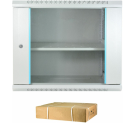 Slika izdelka: Kabinet zidni 9U 501 600x450 siv DATECH + polica