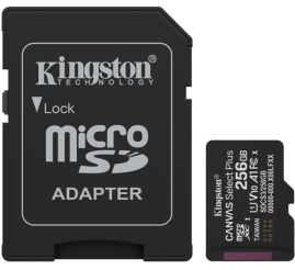 Slika izdelka: KINGSTON Canvas Select Plus microSD 256GB Class10 UHS-I SD adapter (SDCS3/256GB) spominska kartica