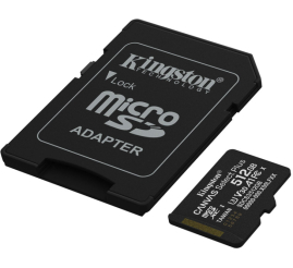Slika izdelka: KINGSTON Canvas Select Plus microSD 512GB Class10 UHS-I SD adapter (SDCS3/512GB) spominska kartica