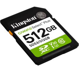 Slika izdelka: KINGSTON Canvas Select Plus SD 512GB Class10 UHS-I (SDS3/512GB) spominska kartica