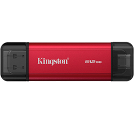 Slika izdelka: KINGSTON Duo 512GB USB-C in Type-A SPSD/512GB zunanji SSD