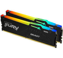 Slika izdelka: KINGSTON Fury Beast 16GB (2x8GB) 5600MT/s DDR5 CL38 EXPO KF556C36BBEAK2-16 RGB ram pomnilnik