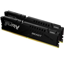 Slika izdelka: KINGSTON Fury Beast 32GB (2x16GB) 5600MT/s DDR5 CL40 XMP KF556C40BBK2-32 ram pomnilnik