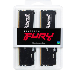 Slika izdelka: KINGSTON Fury Beast 32GB (2x16GB) 5600MT/s DDR5 CL40 XMP KF556C40BBAK2-32 RGB ram pomnilnik