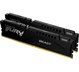 Slika izdelka: KINGSTON Fury Beast 64GB (2x32GB) 5200MT/s DDR5 CL40 XMP KF552C40BBK2-64 ram pomnilnik