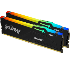 Slika izdelka: KINGSTON Fury Beast 64GB (2x32GB) 5600MT/s DDR5 CL40 XMP KF556C40BBAK2-64 RGB ram pomnilnik