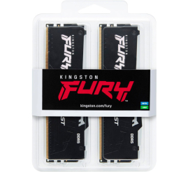 Slika izdelka: KINGSTON Fury Beast 64GB (2x32GB) 5600MT/s DDR5 CL40 XMP KF556C40BBAK2-64 RGB ram pomnilnik