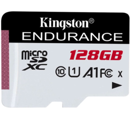 Slika izdelka: KINGSTON High Endurance microSD 128GB Class 10 UHS-I U3 (SDCE/128GB) spominska kartica