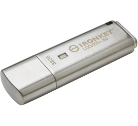 Slika izdelka: KINGSTON IronKey Locker+ 50 32GB USB 3.2 Gen 1 XTS-AES (IKLP50/32GB) USB ključ